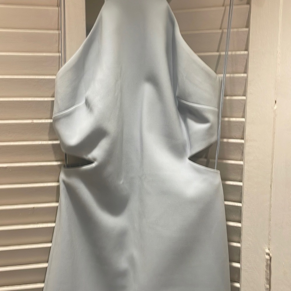 Elizabeth and James light blueSheath Dress Halter Long Sleeve